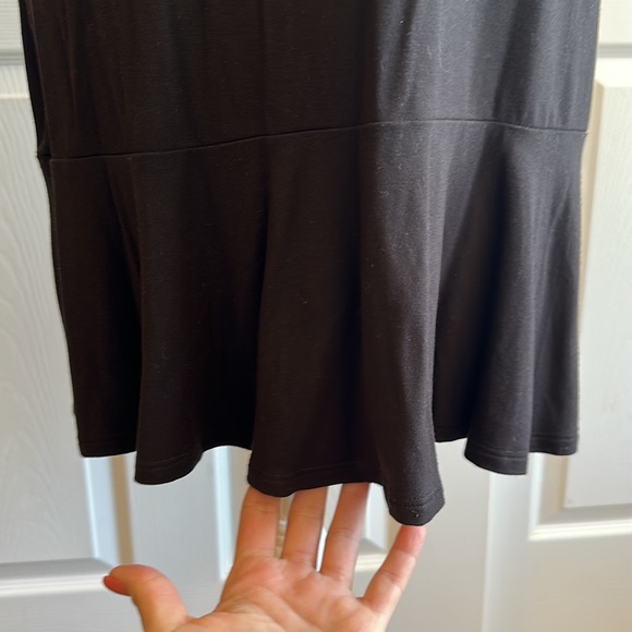 NWOT White House Black Market sort sleeve black dress - Picture 2 of 6